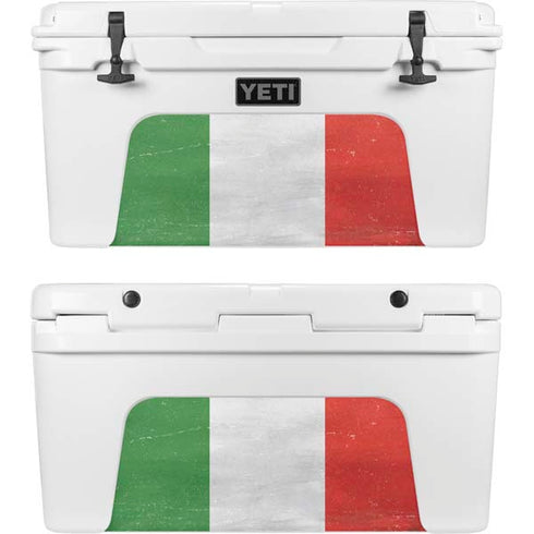 Italy Flag Distressed YETI Tundra 75 Hard Cooler Skin